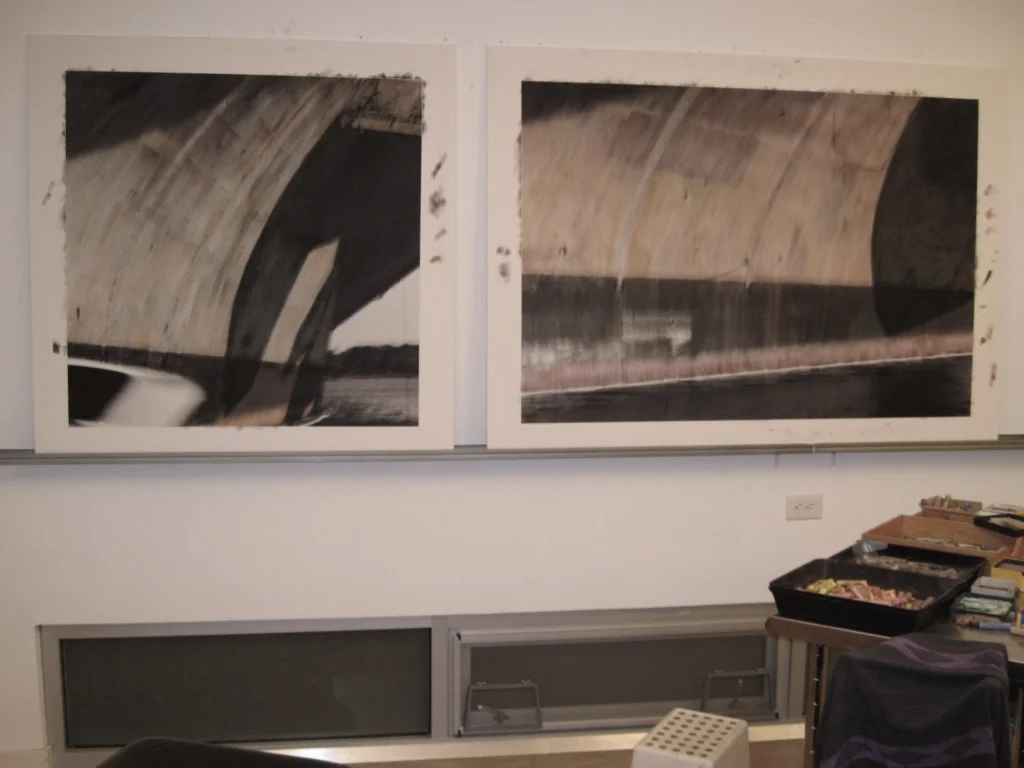Works in process, studio view
