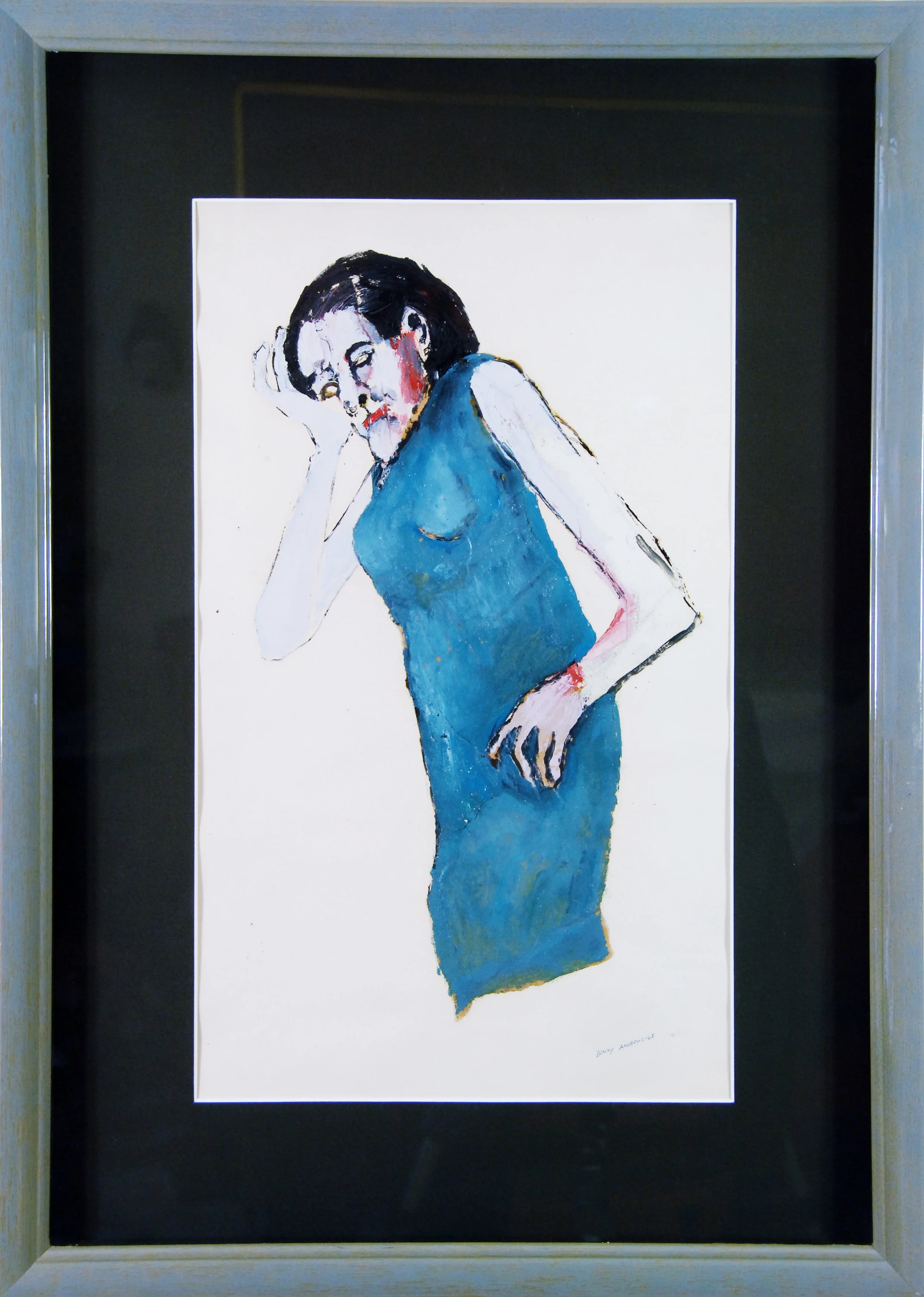 Benny Andrews, Woman in Blue, 1968, Price Upon Request