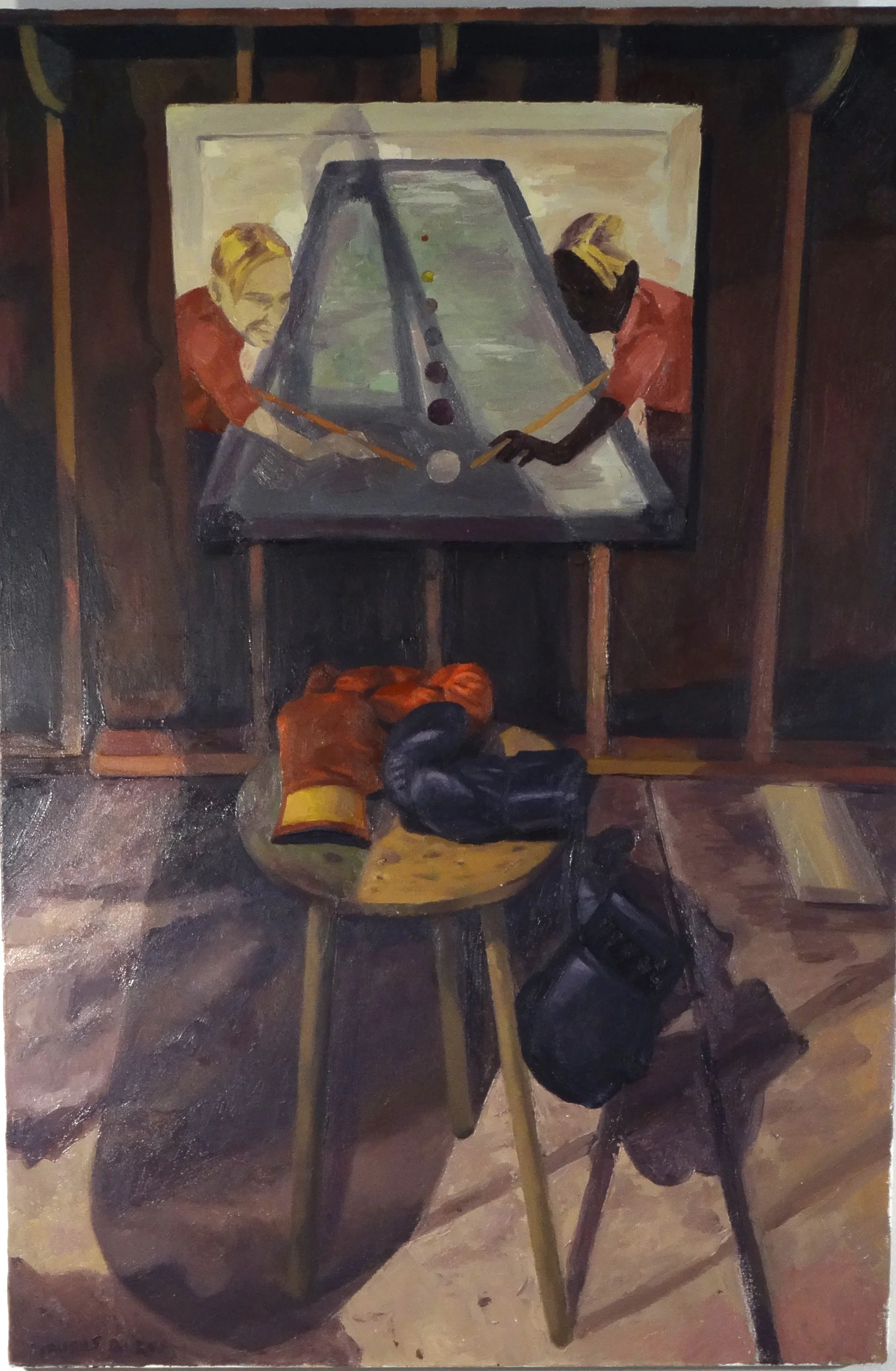 Taurus Burns, Heavy Weight, 2013, Oil on Canvas, 24 x 36 SOLD