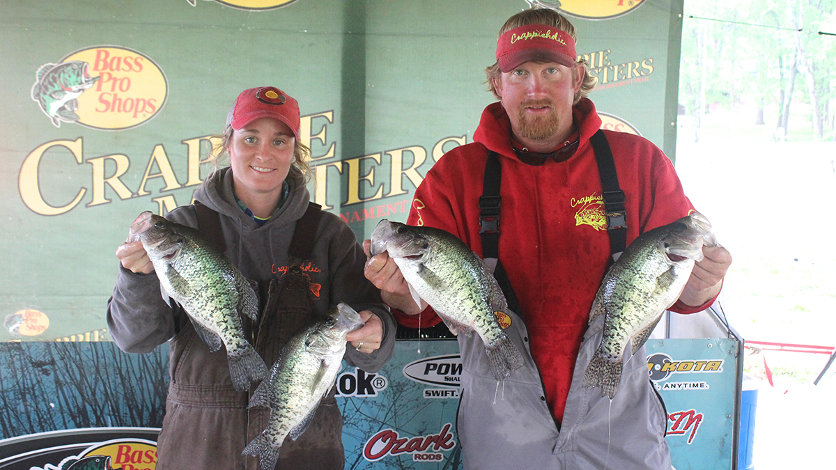Fifth place went to the two time 2017 Crappie Masters winning team of Paul and Elizabeth Turner, who had another strong showing weighing in a two day weight of 19.76 pounds taking home a $1200.00 check along with a $100.00 Grizzly Jig Company Certif…
