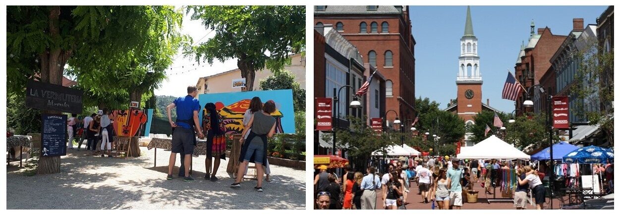 Civic spaces transformed for teaching, learning, shopping and connecting