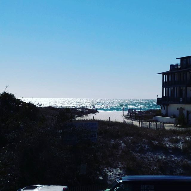 Lunch is better with the waves crashing #ezpzrecycling #chiringos #zoogallery #greytonbeach #30a #sowal