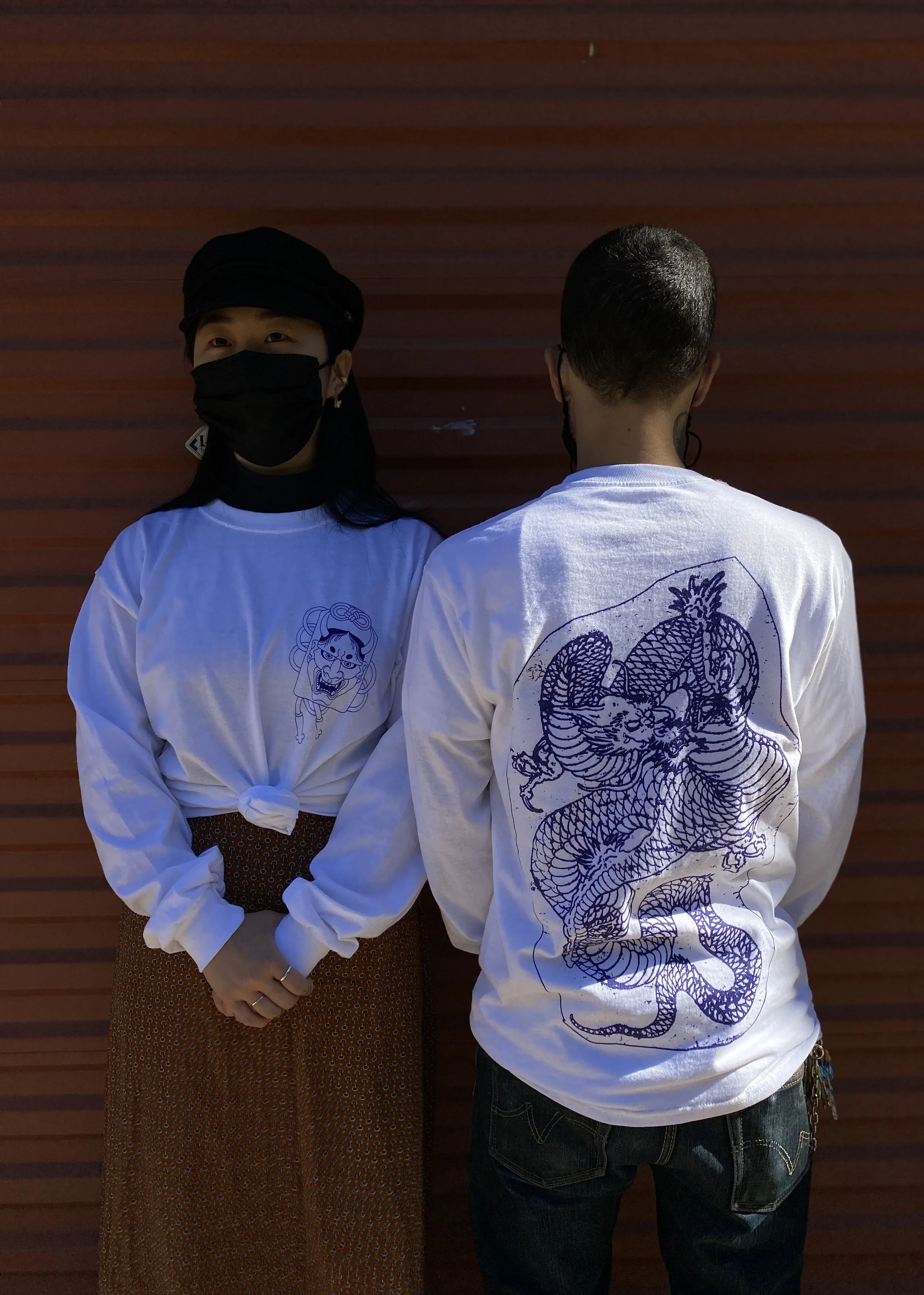 Stencil Dragon Long sleeve 