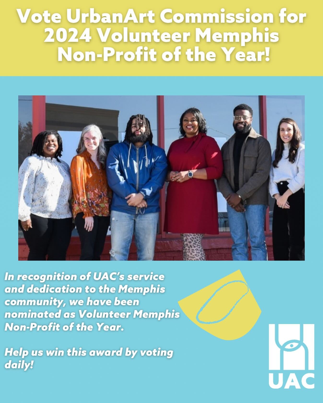 Exciting News Alert!  We&rsquo;ve been nominated for the 2024 Volunteer Memphis Awards as Non-Profit of the Year! 🏆 Our community support has been incredible, and now we need your help to win this honor!  Voting is LIVE: Cast your vote for us daily 