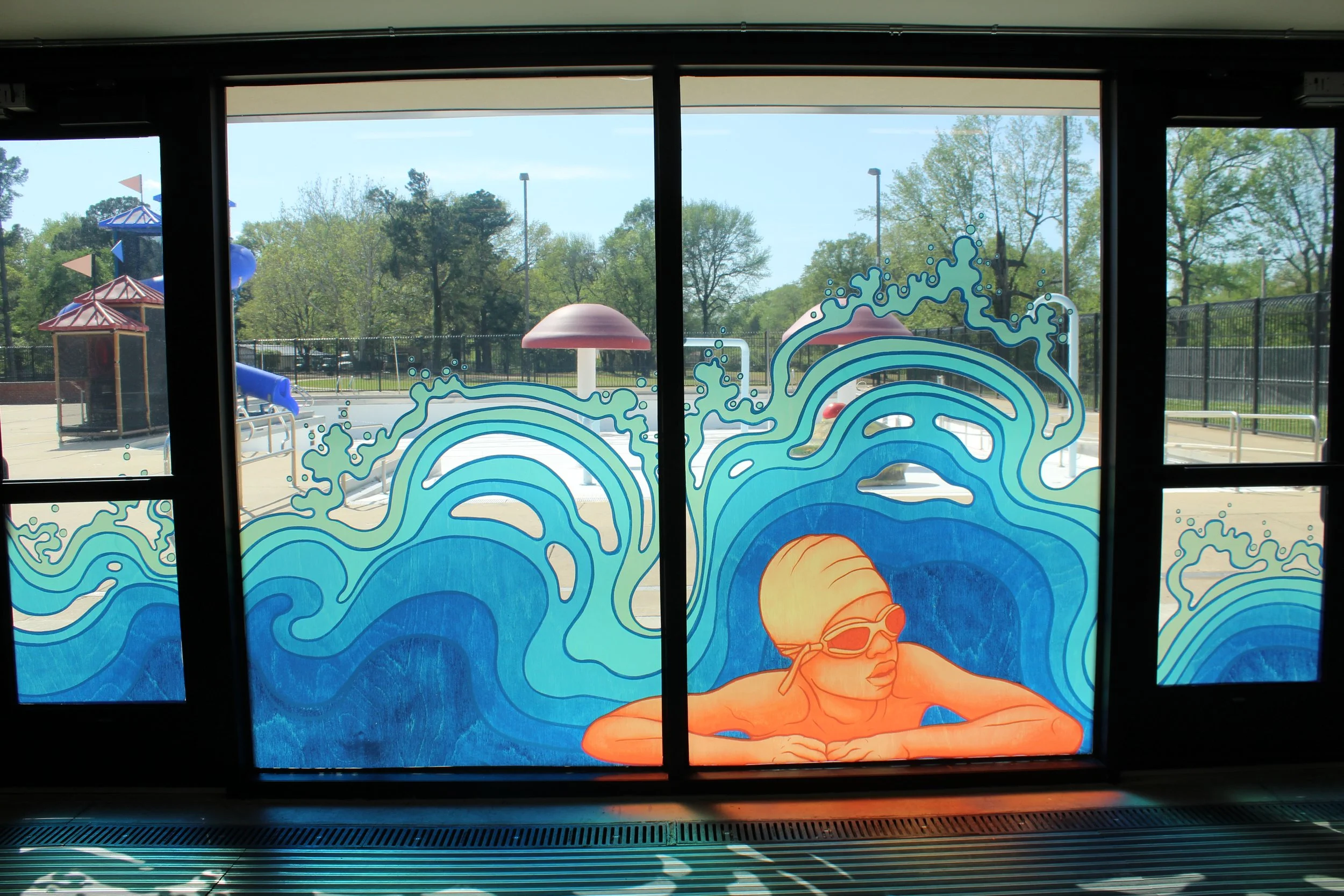 Ed Rice Community Center Vinyl Wall Applications