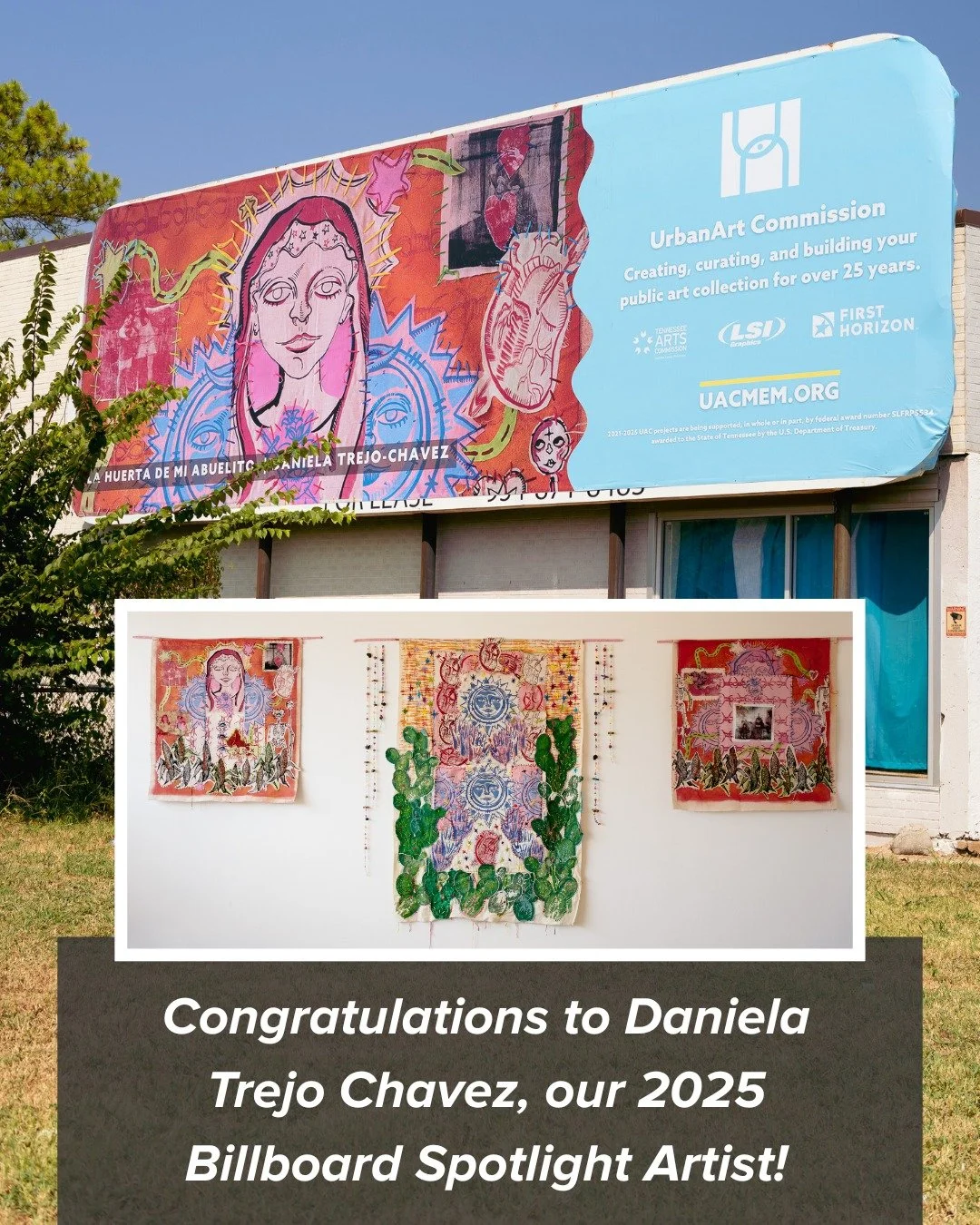 We&rsquo;re proud to unveil the newest installation in our Billboard Series, featuring vibrant work by Memphis-based artist Daniela Trejo Chavez @diablit0e.

Daniela&rsquo;s piece, La Huerta de Mi Abuelito (2023), reflects on her family&rsquo;s histo
