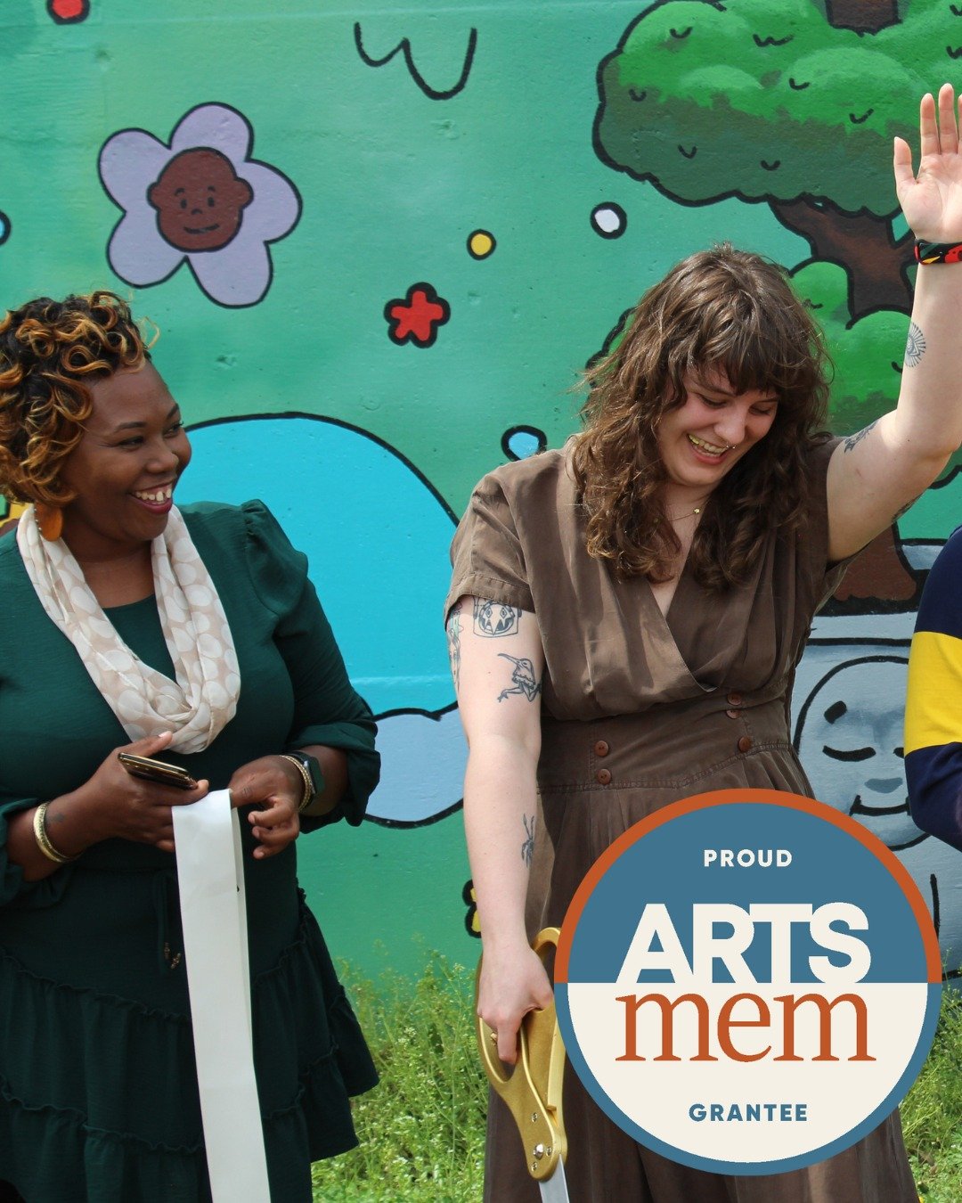 WE MAKE THE ART &mdash; and @artsmemphis makes it more possible. Thank you, ARTSmemphis, for investing in our mission through Operating Support. Your partnership strengthens our public art work across Memphis, supports local artists, and helps us con