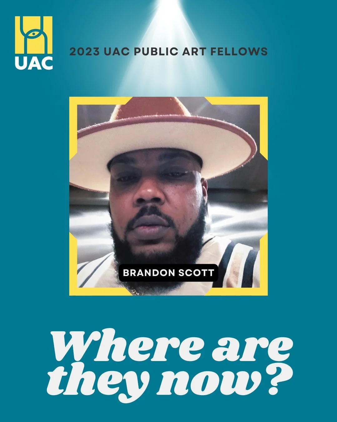 Brandon Scott is one of our fellows from our 2023 UAC Public Art Fellowship. Immediately after the fellowship, Brandon was chosen to create a sculptural installation known as the Heights Line Project. He also started a Tattoo Studio and Tattoo School