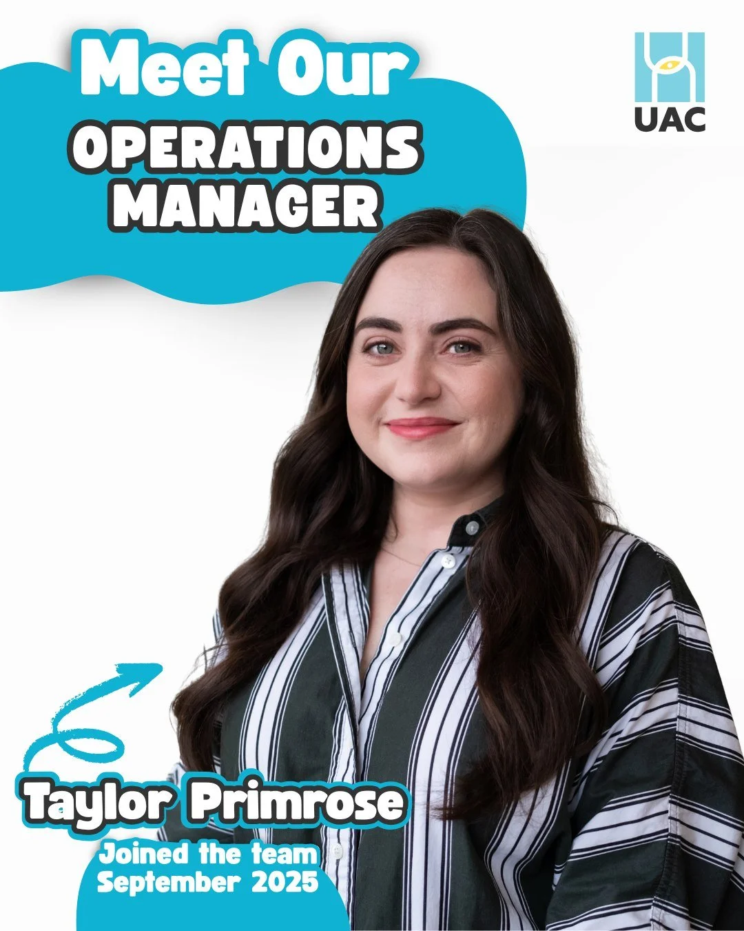 Meet our new Operations Manager, Taylor Primrose! Taylor has brought so much to the team, and we are so excited for this new addition! Some great information about Taylor: She believes art should be accessible to everyone and finds inspiration in its