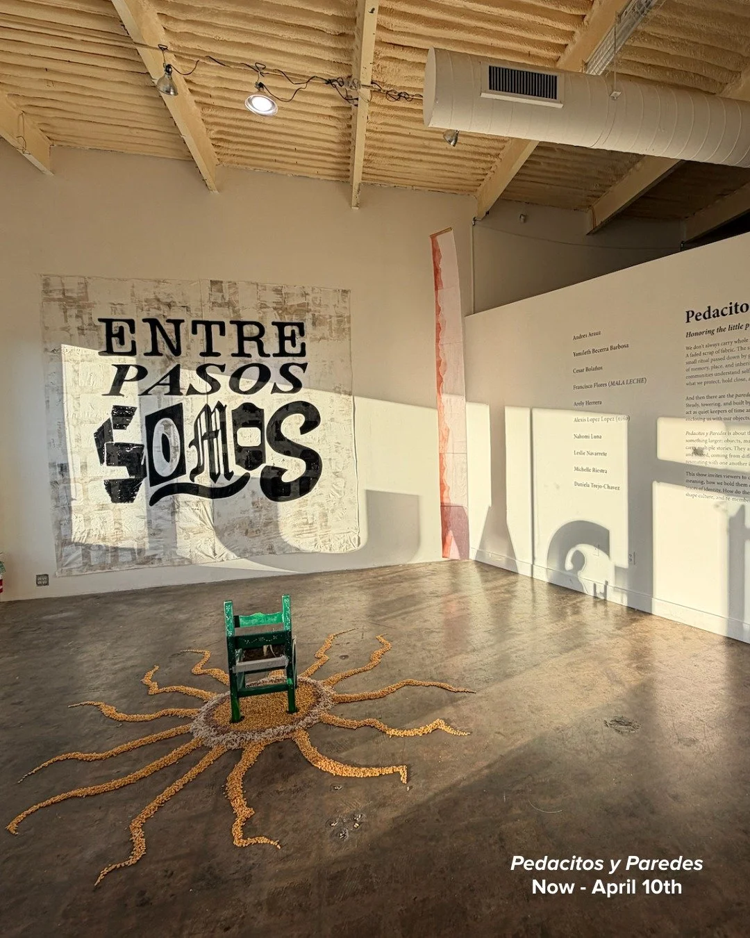 Did you miss the opening for Pedacitos y Paredes? Don't worry, the artists behind the show are hosting two more events this month. Here is a bit more about the exhibition directly from the curator @arelyeherrera: Across the exhibition, ten artists ex