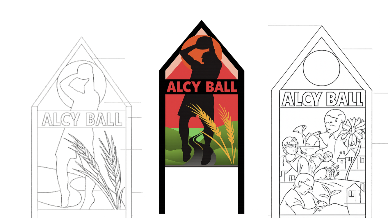 Alcy Ball Neighborhood Markers