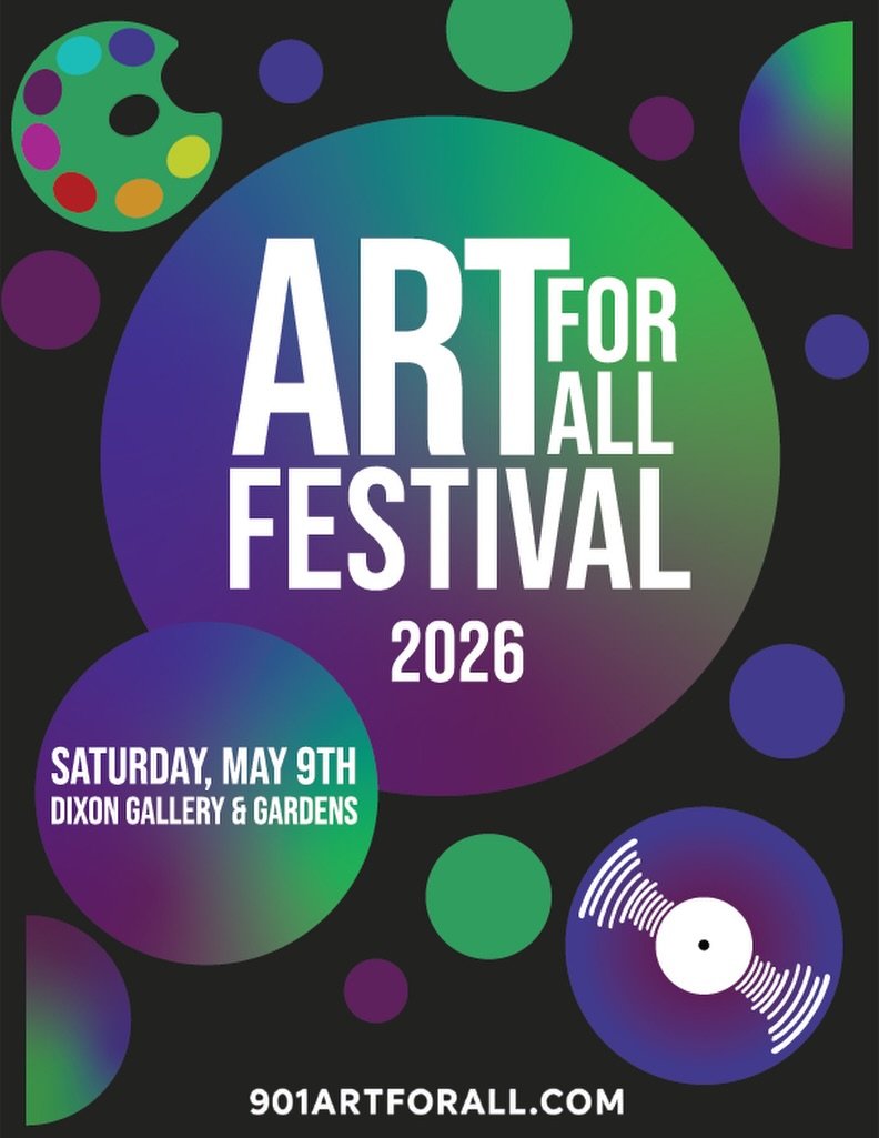 We are so excited to announce that we will be at @901artforall this year at @dixonmemphis! Every year we look forward to participating at this event that encourages community involvement and creative programming. 

Art For All Festival 
Dixon Gallery