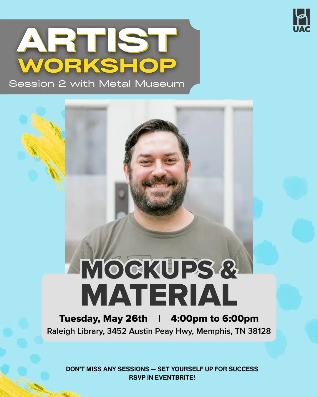 Meet James Vanderpool, the Foundry Manager at The Metal Museum here in Memphis! James will be hosting the Mockups and Materials workshop next Tuesday from 4-6pm at the Raleigh Public Library, FREE and open to all. @metalmuseum 

James has led classes