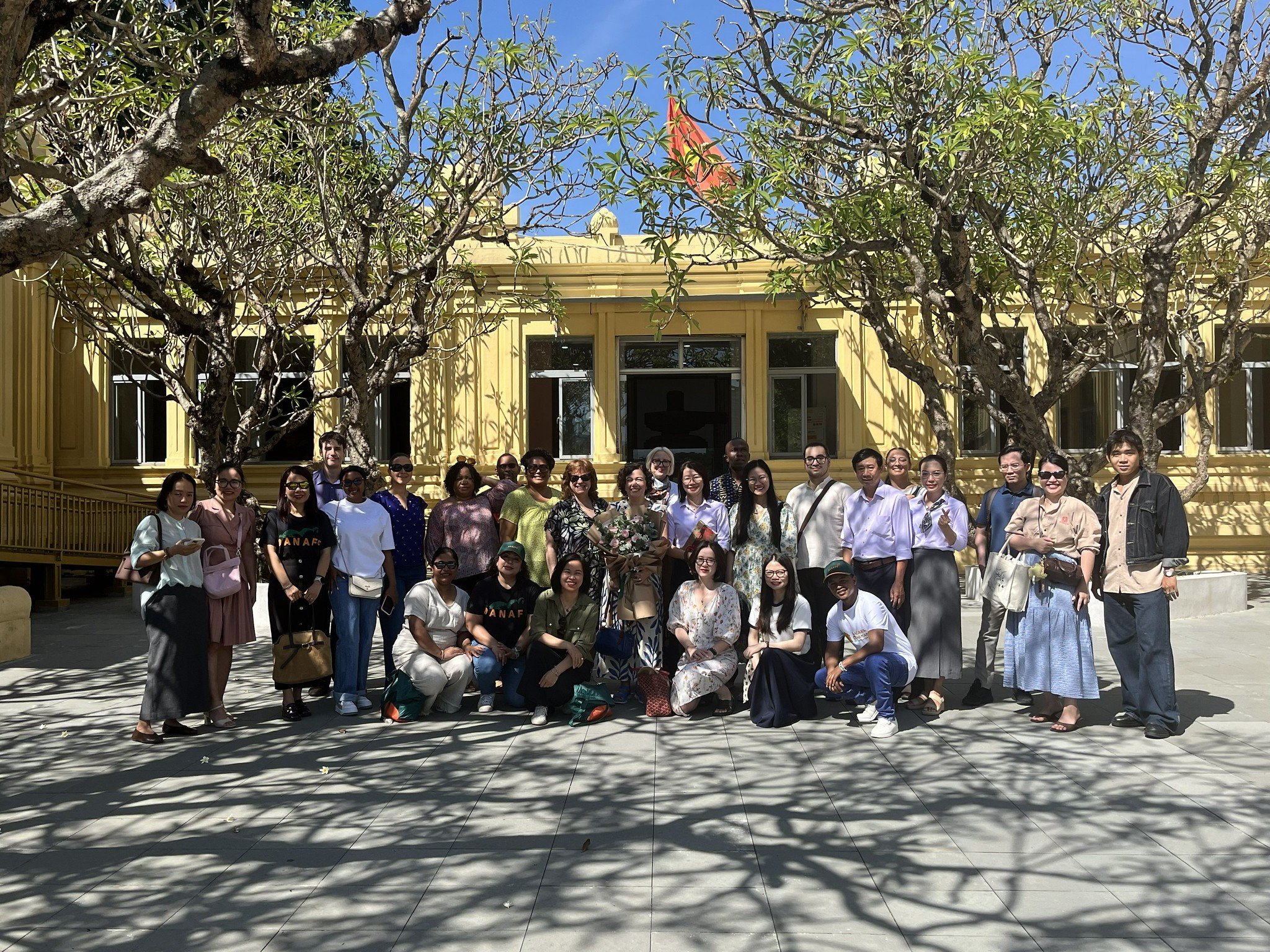 IFACCA-Globus Fellowship 2026_Group at Cham Sculpture Museum_Photo courtesy Ministry of Culture, Sports and Tourism of Viet Nam