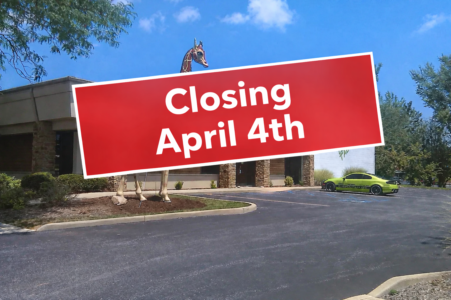 Closing sale with giraffe statue.png