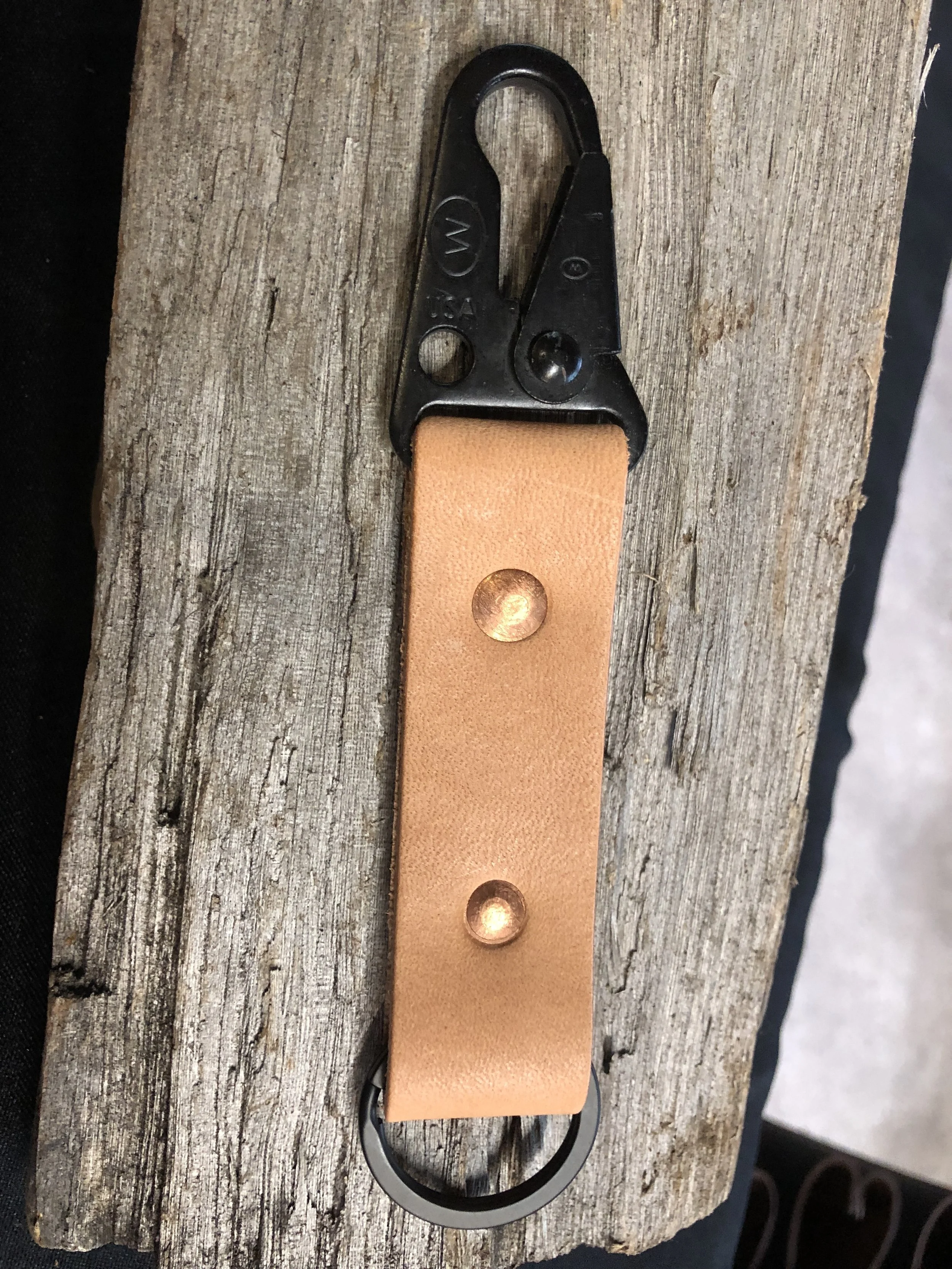 Military Key Clip - Natural