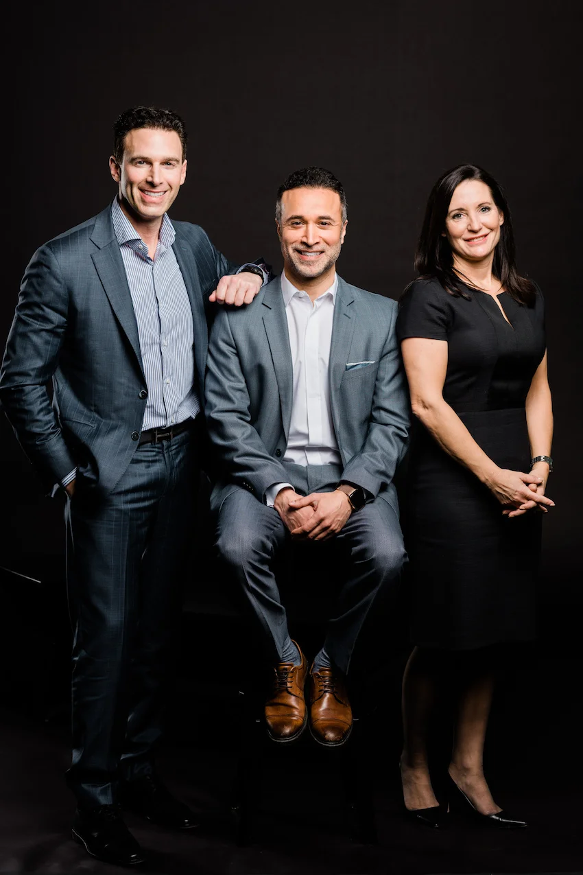 Anthony Lacavera, Claudio Rojas, and Amanda Lang at Canadian Dream Summit 2019