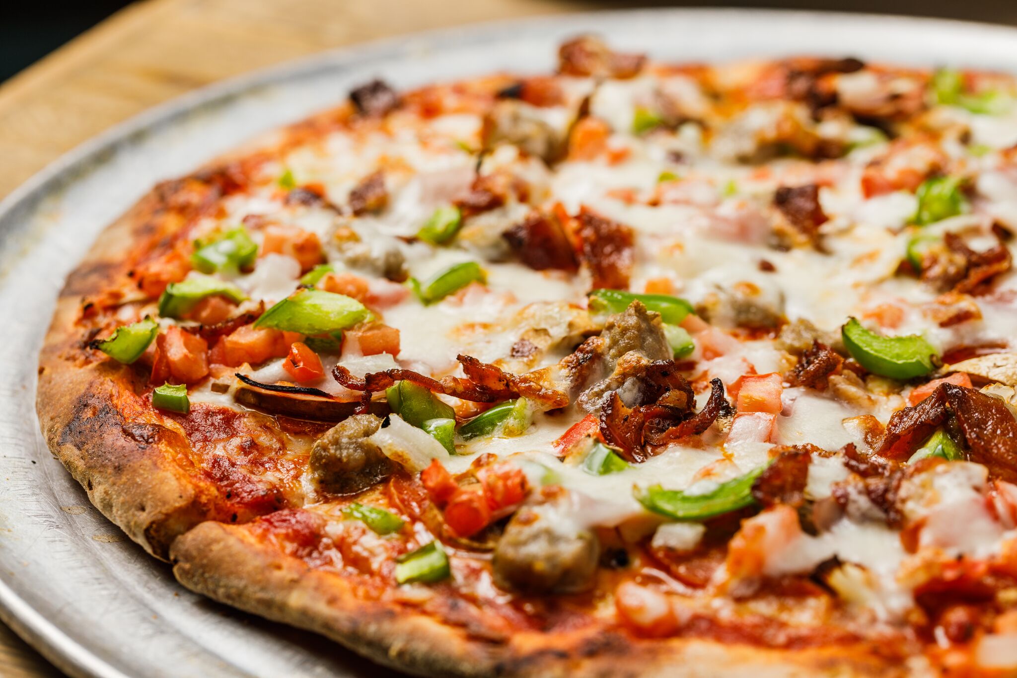 Our dough and sauce are made fresh, in house, daily.