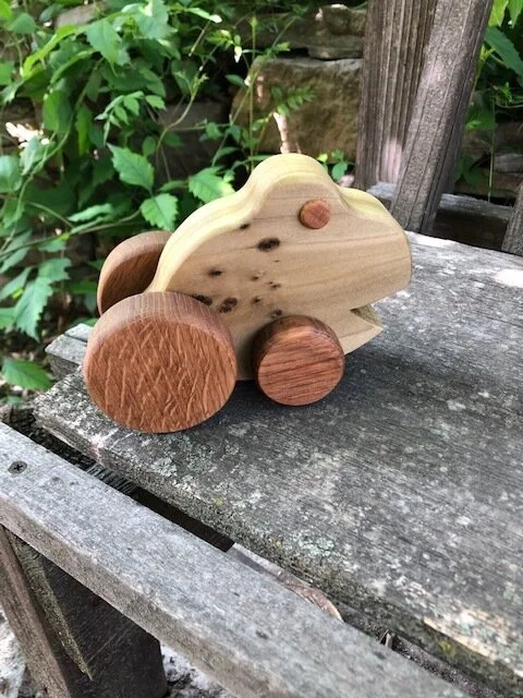 Handmade Wooden Frog Toy