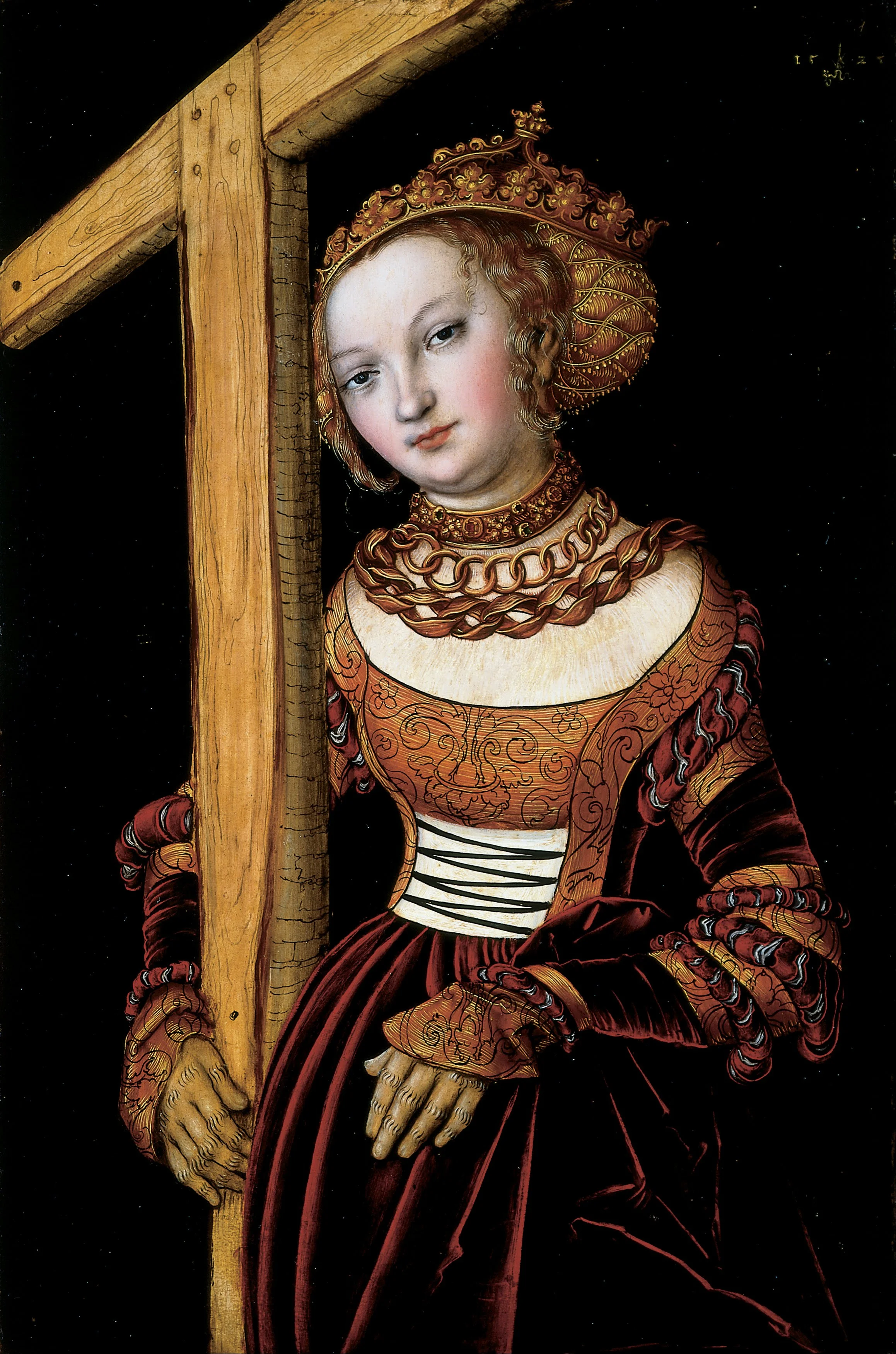St. Helena with the True Cross , by Lucas Cranach the Elder