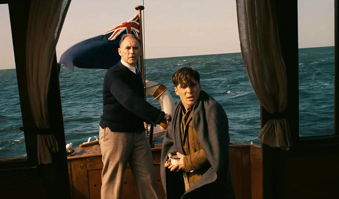 Mark Rylance and Cillian Murphy in Dunkirk