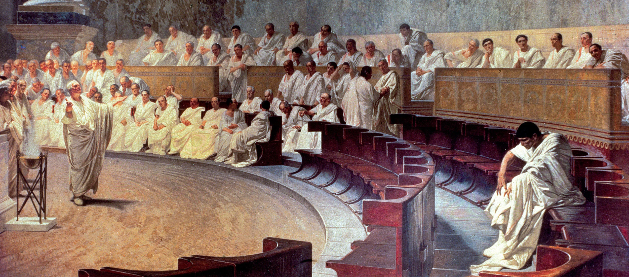Cicero Denounces Catiline , Cesare Maccari