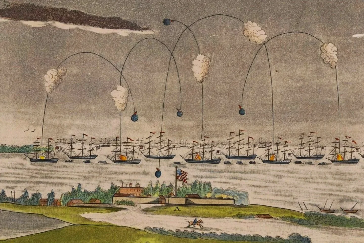 The pods bursting in air