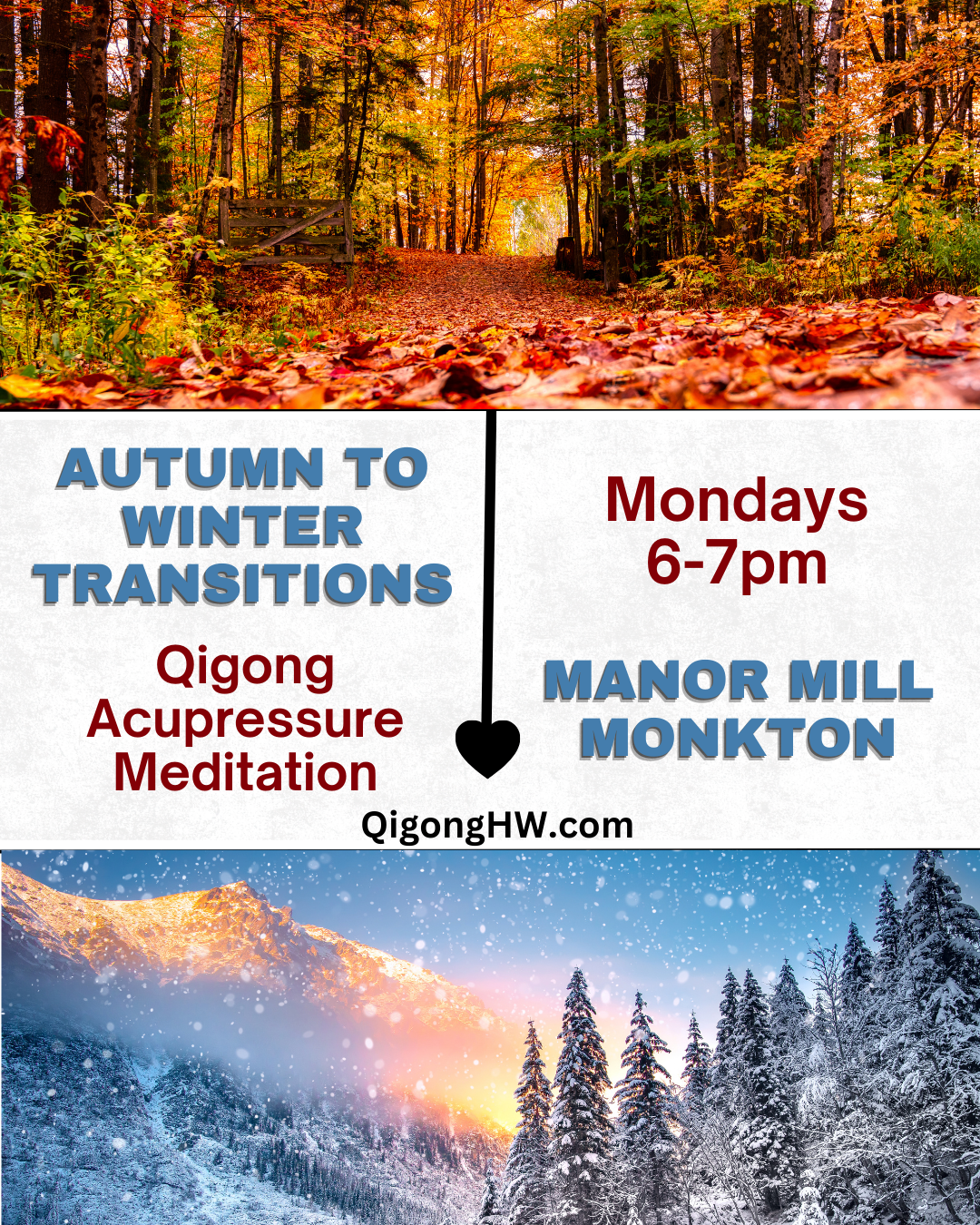 Autumn to Winter Transitions Qigong (Manor Mill-Monkton)