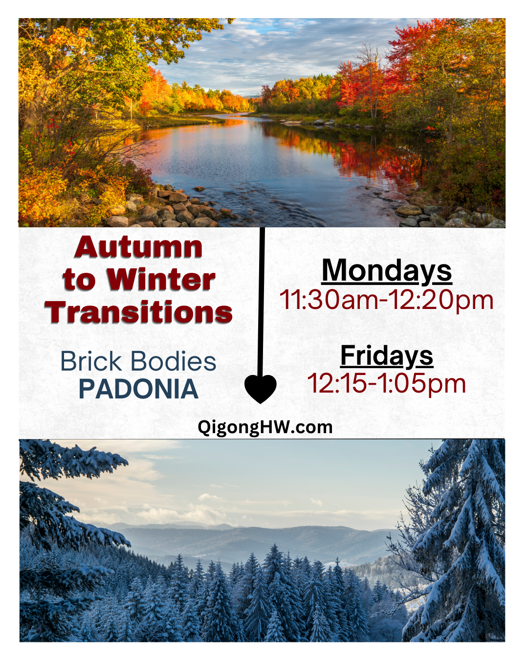 Autumn to Winter Transitions Qigong (Brick Bodies-Padonia)