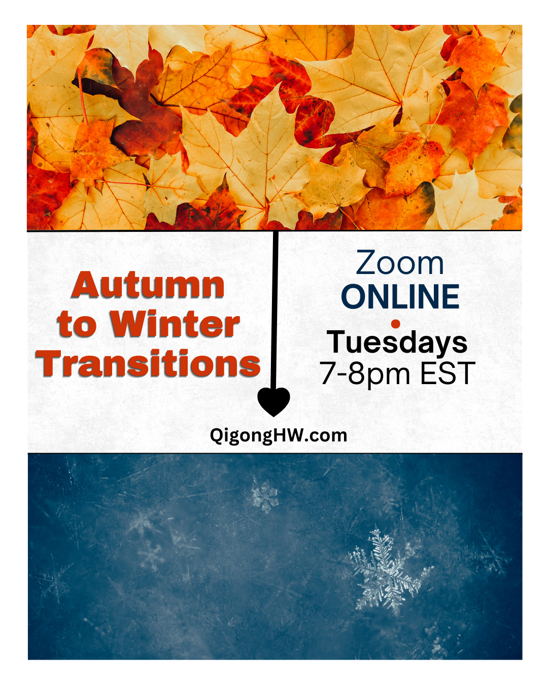 Autumn to Winter Transitions Qigong (Online-Zoom)