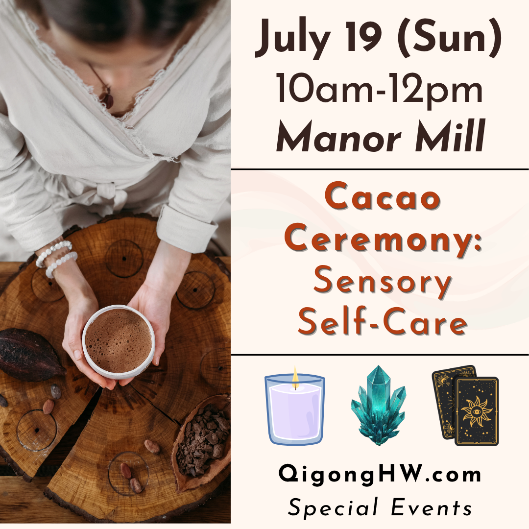 Cacao Ceremony: Sensory Self-Care Journey (Manor Mill-Monkton)