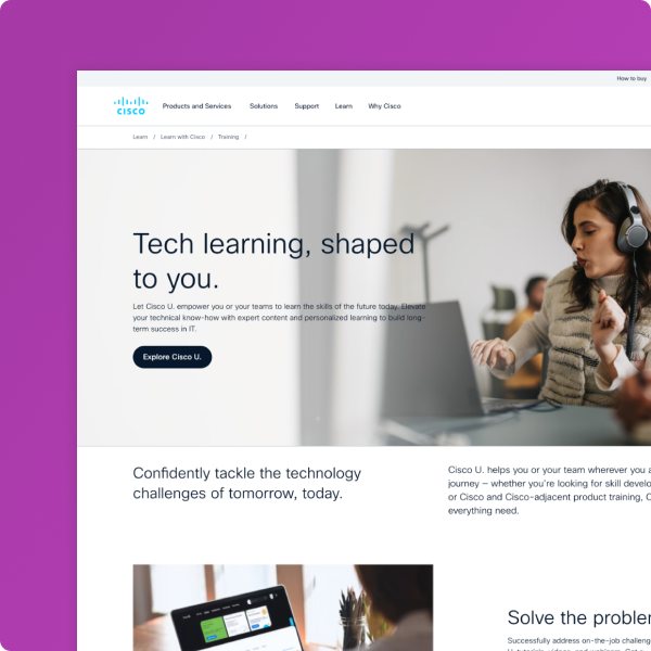 Learn with Cisco on cisco.com