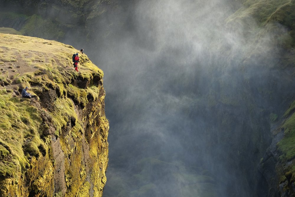 Hikers on a Precipice