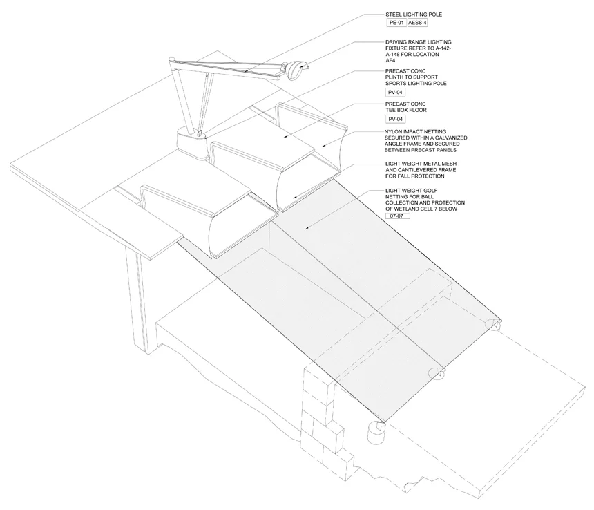 Golf Teebox Axonometric