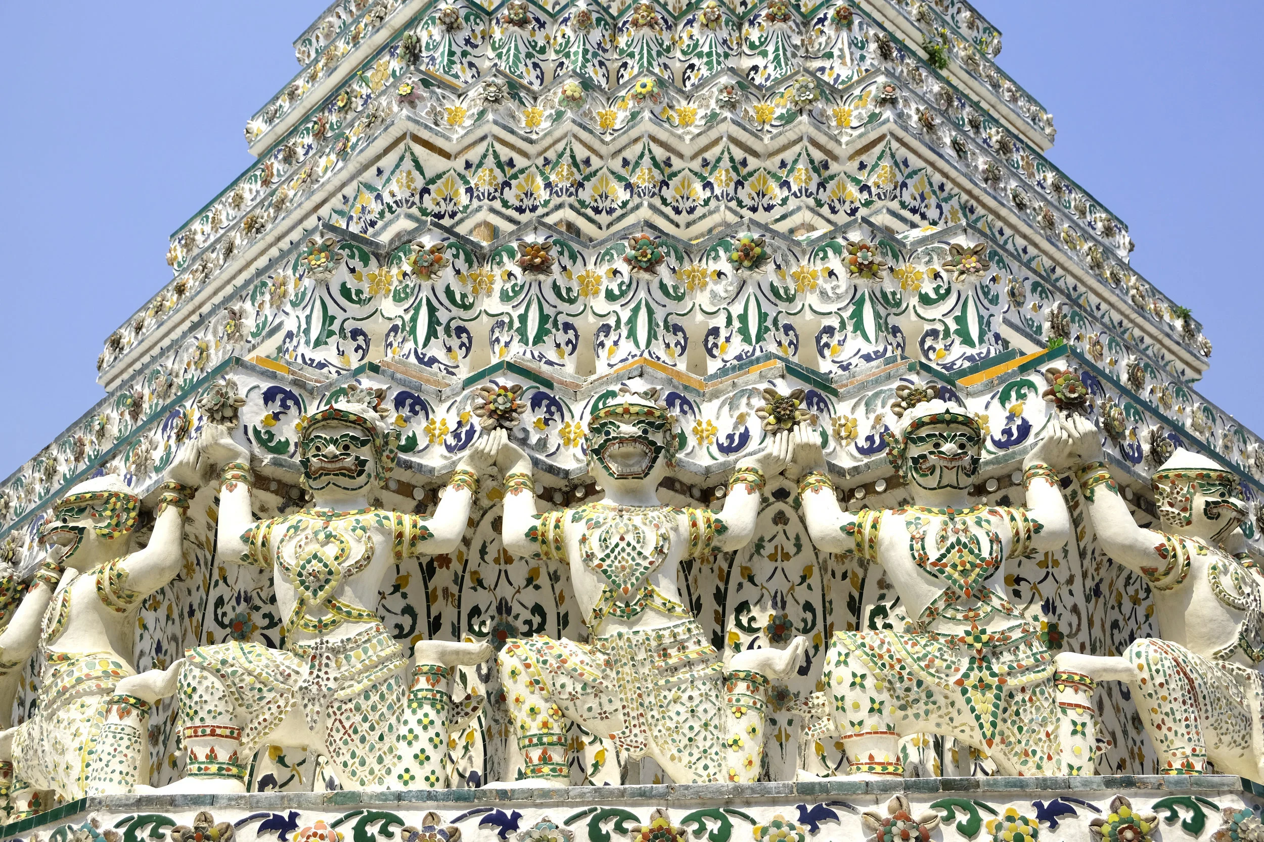 Incredible detailing at Wat Arun Temple
