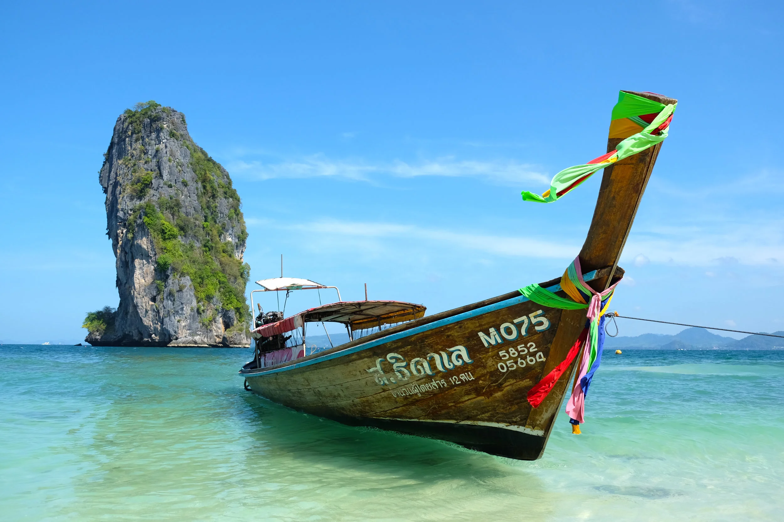 Long-tail boat at Ko Poda Island