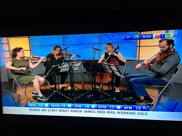 Played on @ctvsaskatoon this morning!  Our @ritornellofest show is tonight at @villageguitars 8:30pm.