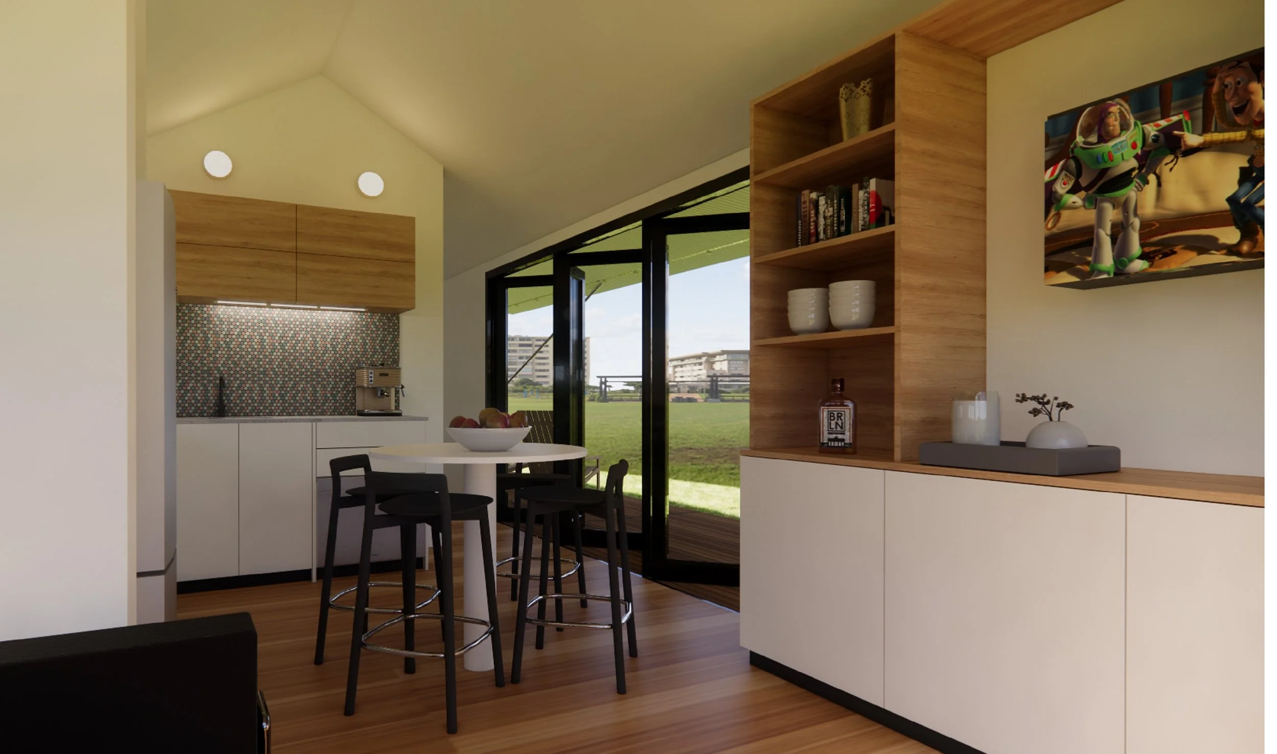 Tiny House Barn 1 Bed Lounge to Kitchen.jpg