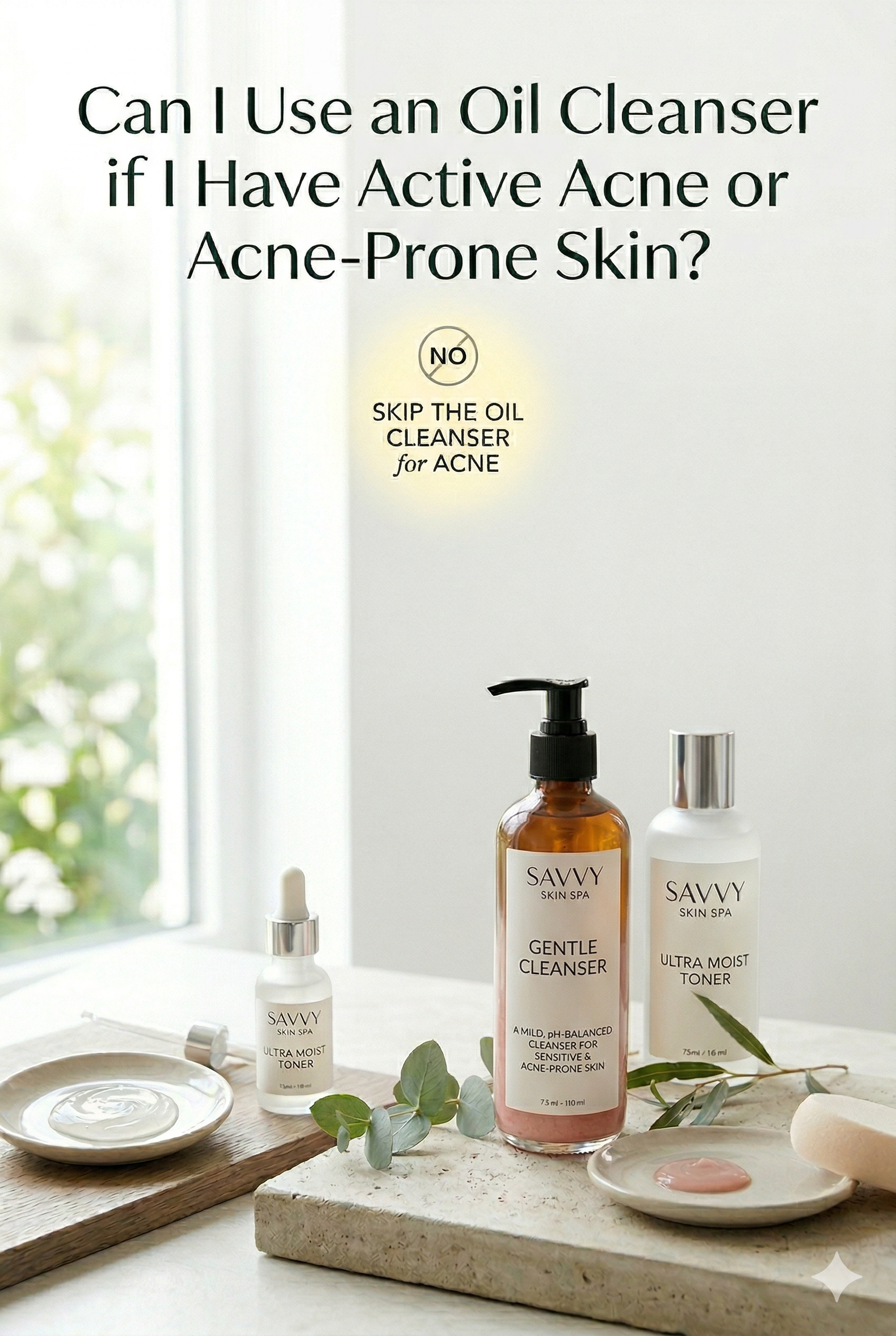 Can I Use an Oil Cleanser if I Have Acne? | Savvy Skin Spa