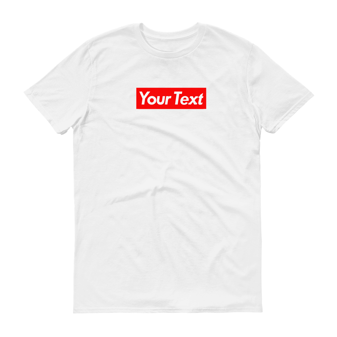 Red Box Logo on White Shirt | Custom 