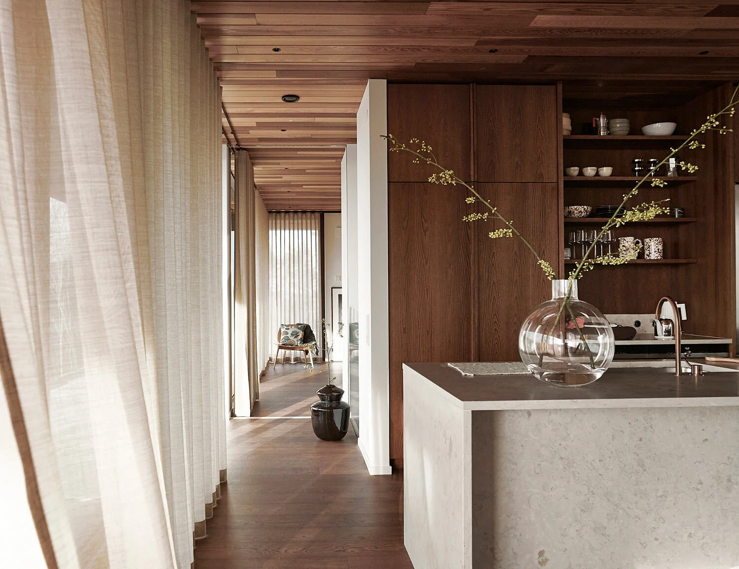 walnoot hout interieur