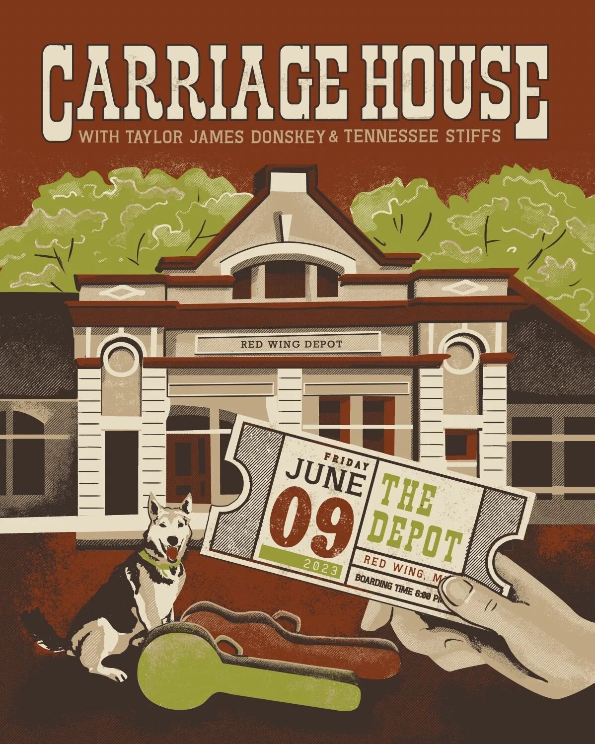 Red Wing! Next month I'll be joining Carriage House and Tennessee Stiffs down at the Red Wing Depot. Mark those calendars! 

@carriagehousetunes
@tennesseestiffs

#livemusicminnesota 
#livemusicredwing
#redwingluthierschool 
#livemusic
#newmusic
#rea