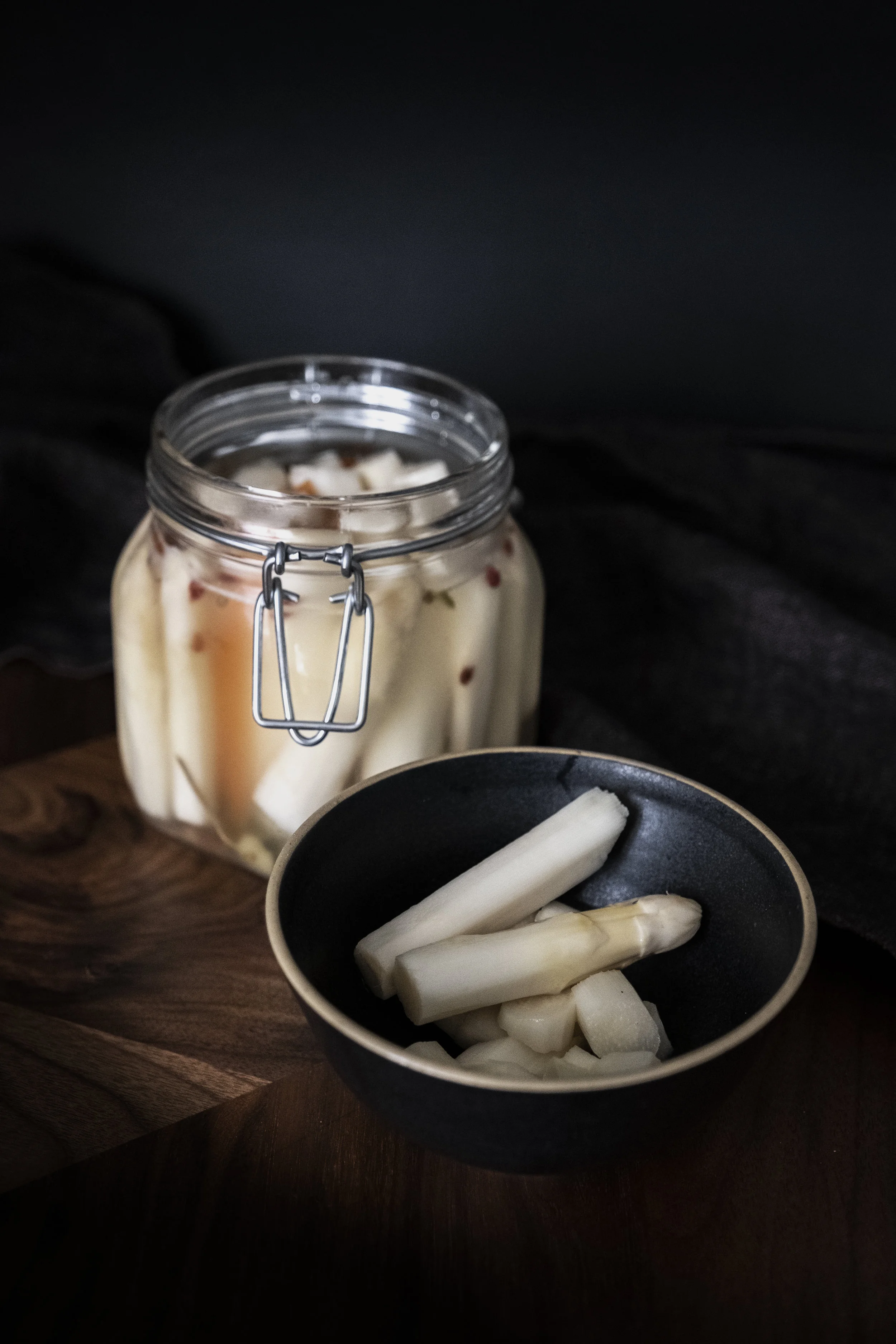 Fermentierte Spargel