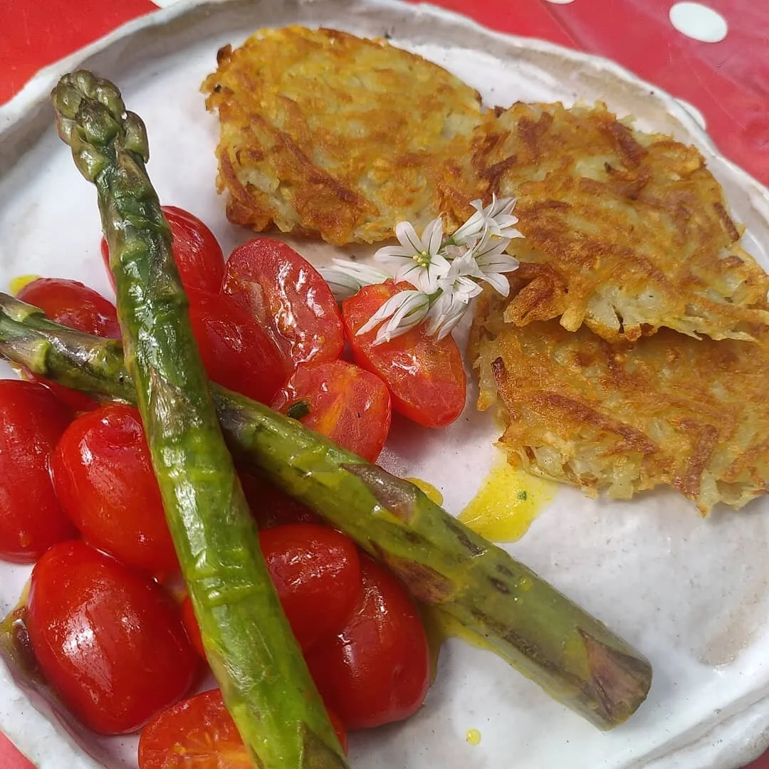 Farm 2 Fork Goes Online - Rosti + Sauteed Veg
