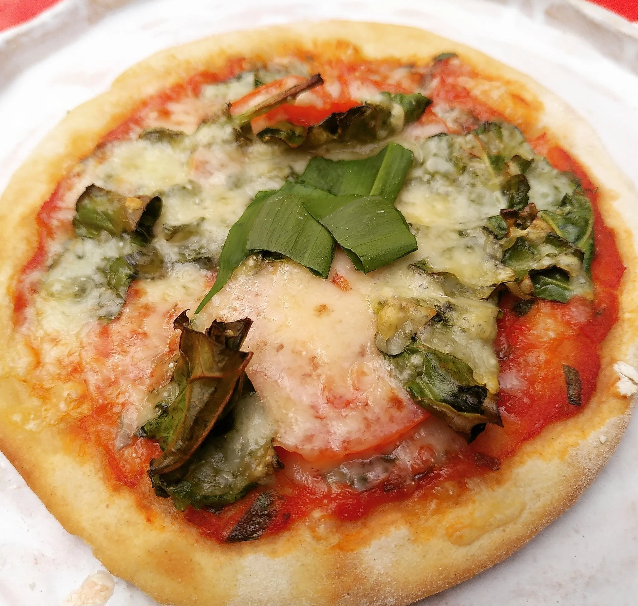 Farm 2 Fork Goes Online - Kale + Wild Garlic Pizza