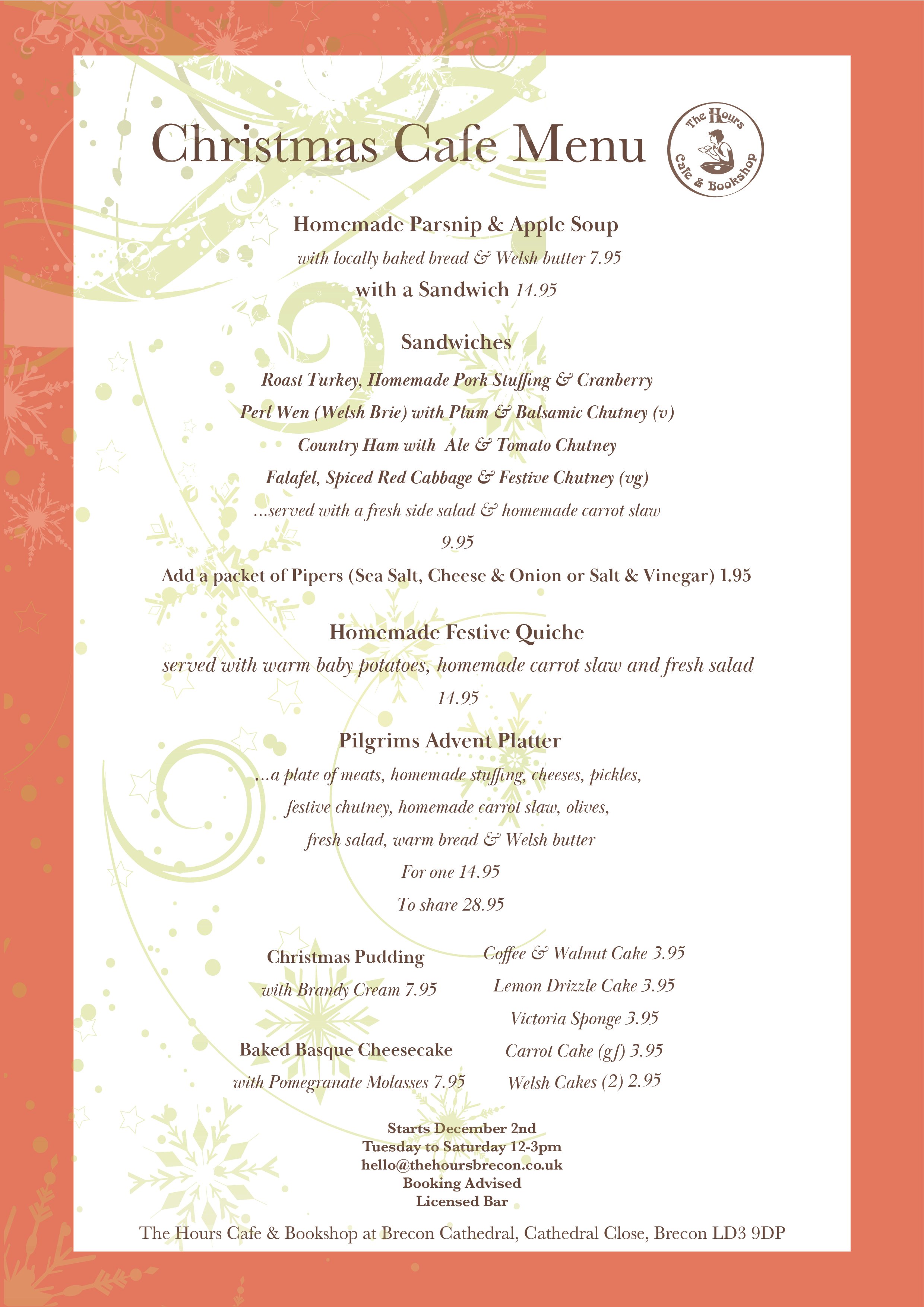 Join us for Christmas Lunch this December…