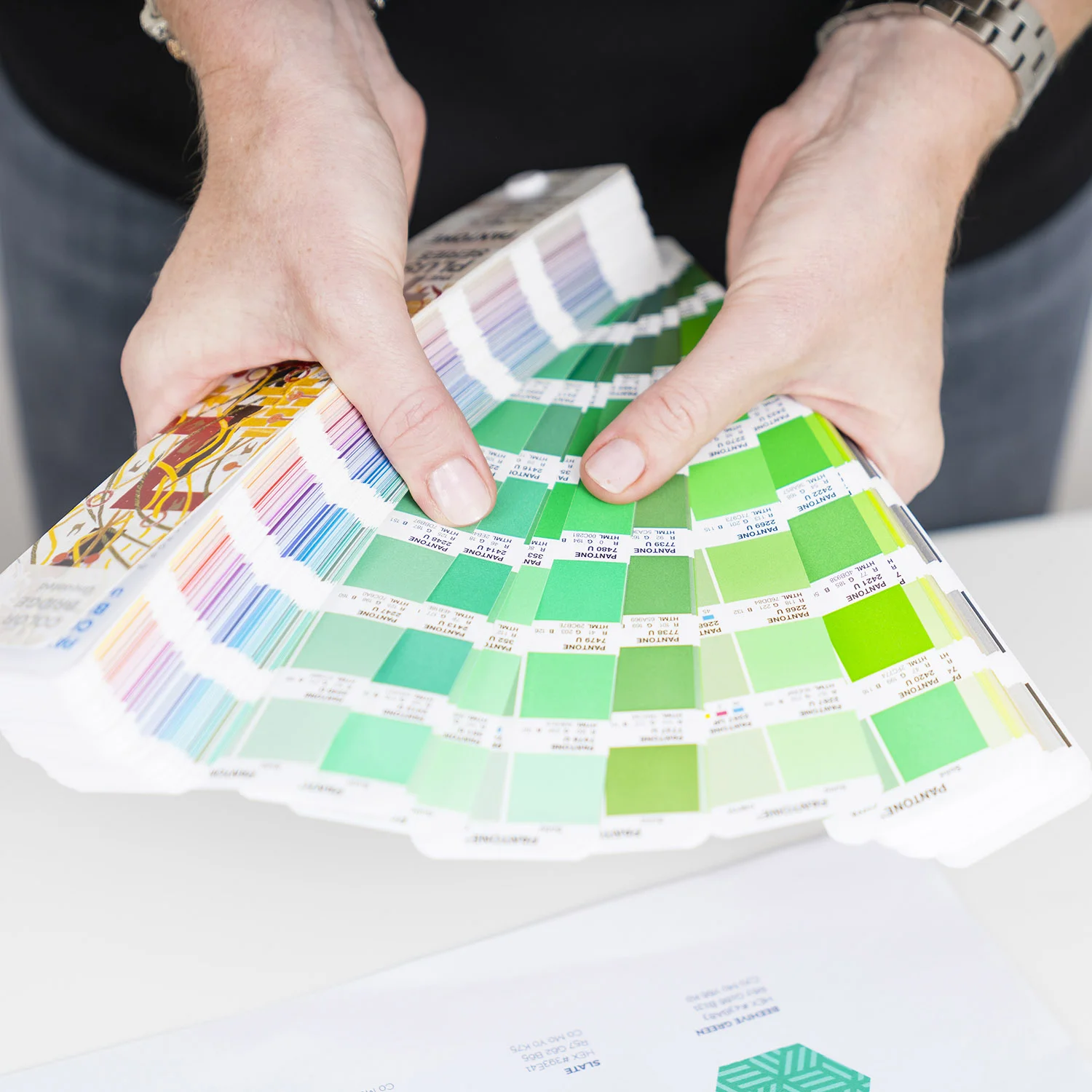 Services | Pantone swatch | Beehive Green Design Studio | Logo and Branding Design, WGC, Hertfordshire