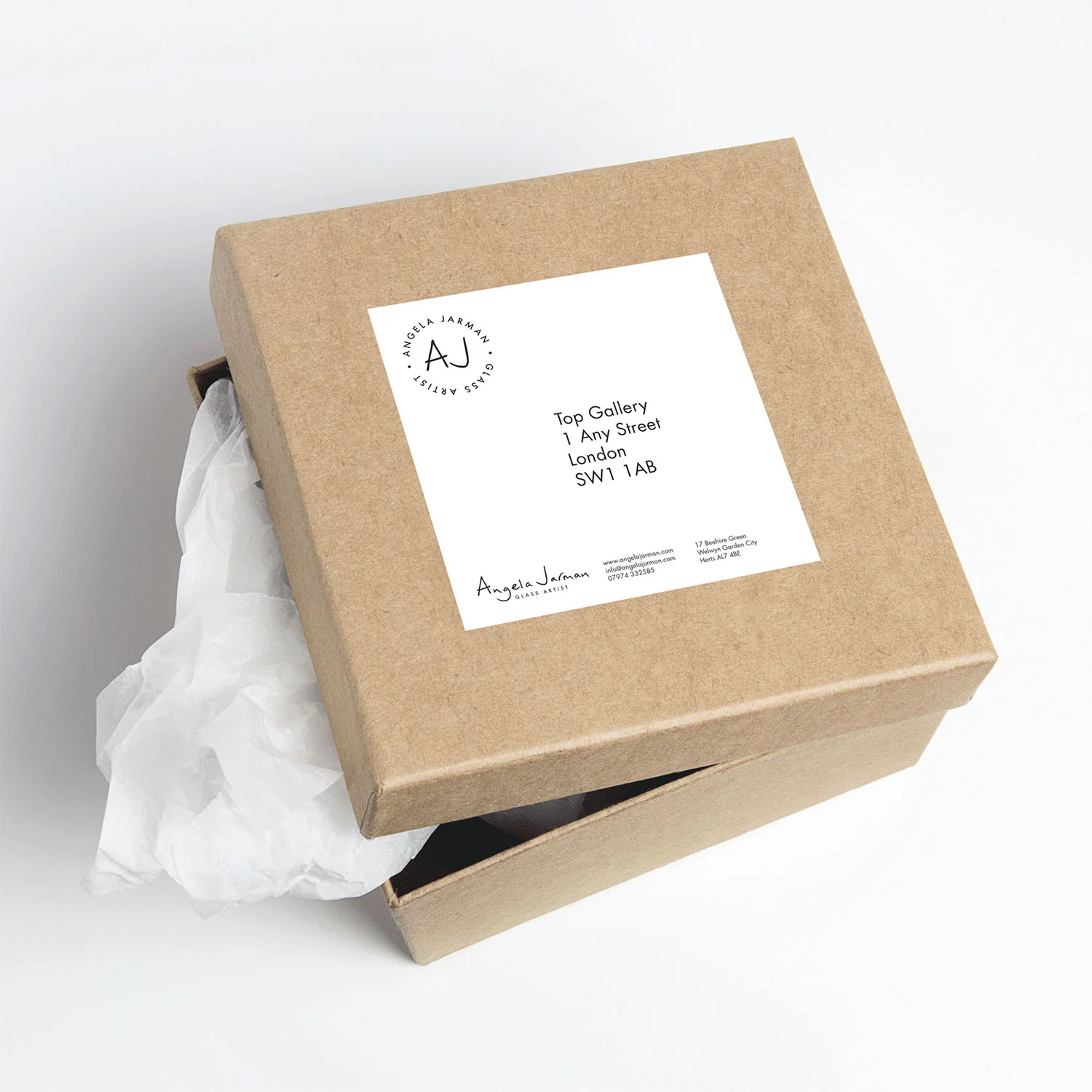 Portfolio project: Angela Jarman labels | Beehive Green Design Studio