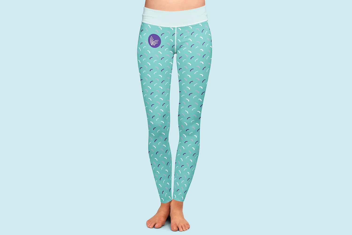 Portfolio project: Athena leggings mockup | Beehive Green Design Studio