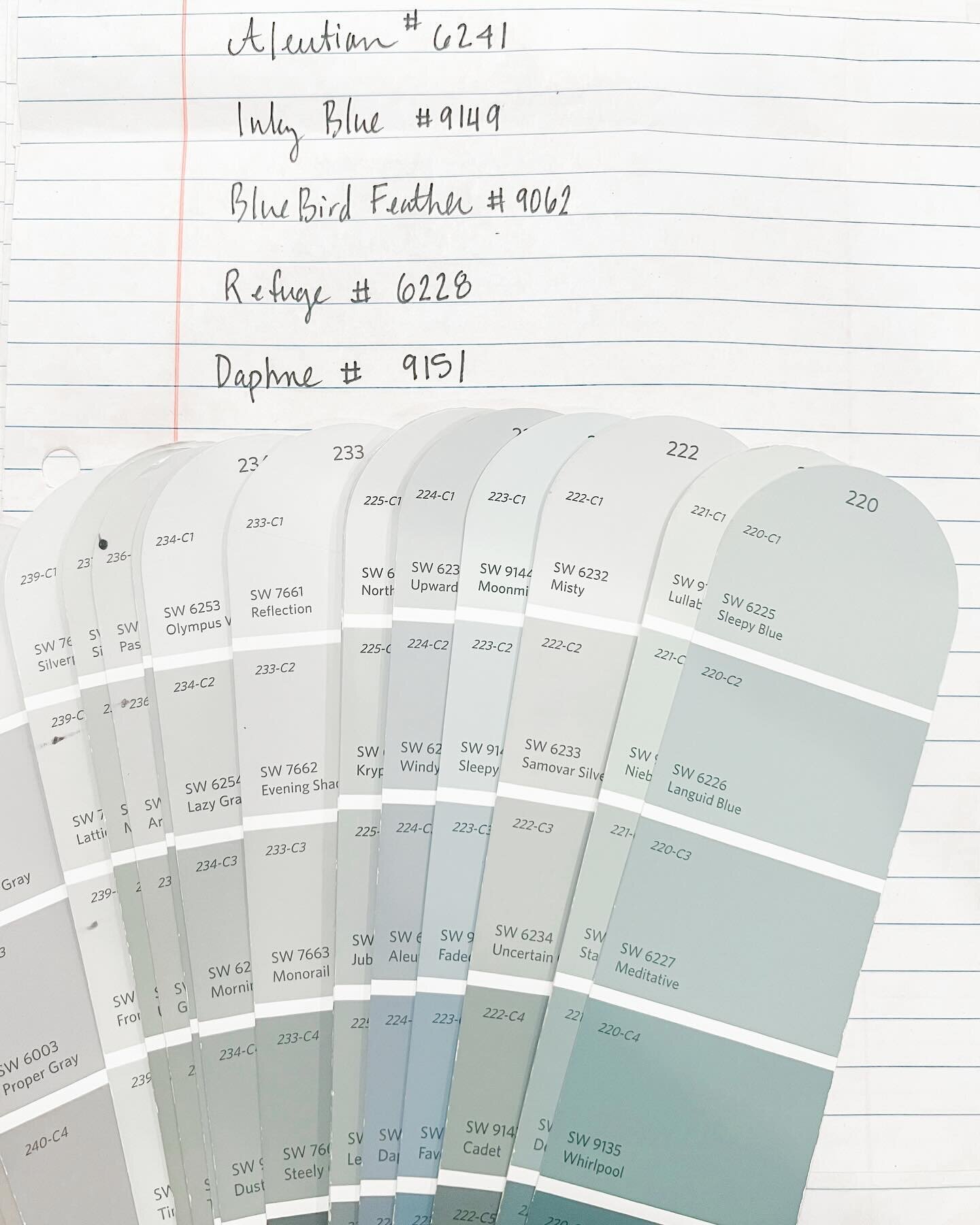 Paint is such an easy way to transform your space and give it a new look!  All the choices from the fan deck can be overwhelming &hellip;but that is where we come in!  We LOVE helping curate the best colors for your home!  Debbie has been taken Maria